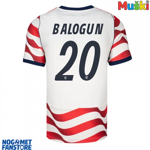 Sjedinjene Države Folarin Balogun #20 Domaci Dres SP 2026 Kratak Rukav